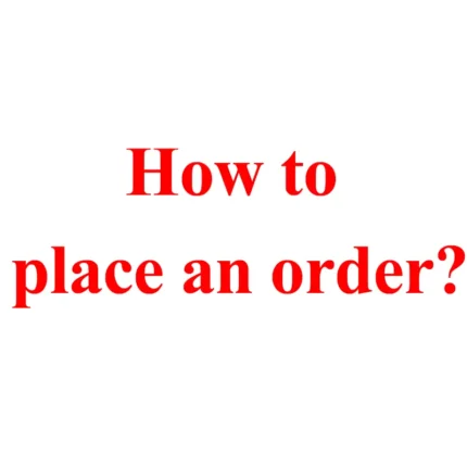 How to palce an order